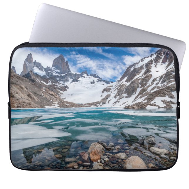 Laguna De Los Tres And Mount Fitzroy Laptop Sleeve (Front)