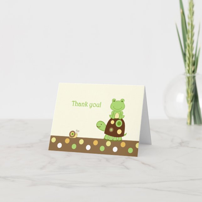 Laguna Frog Folded Thank you note (Front)