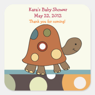 Laguna Turtle SQUARE Favour Sticker