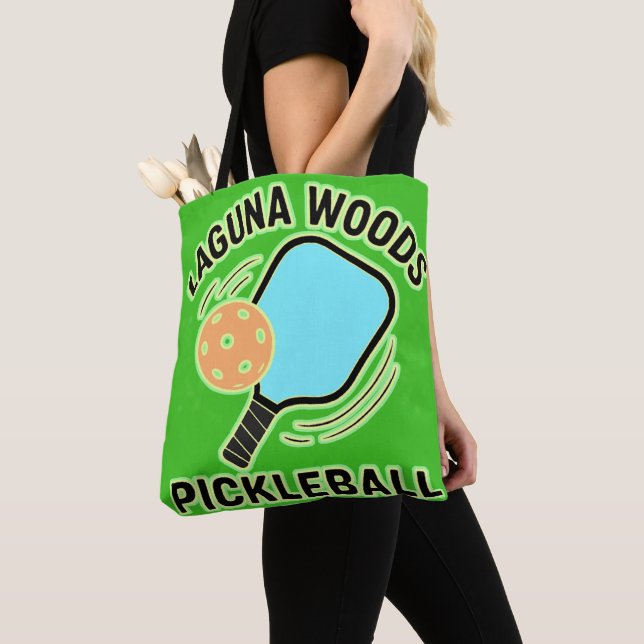 Laguna Woods Pickleball Tote Bag (Close Up)