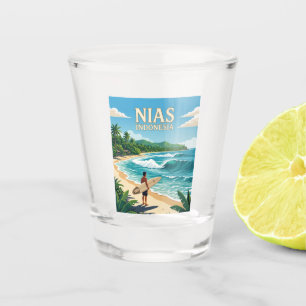 Lagundri Bay Indonesia Shot Glass