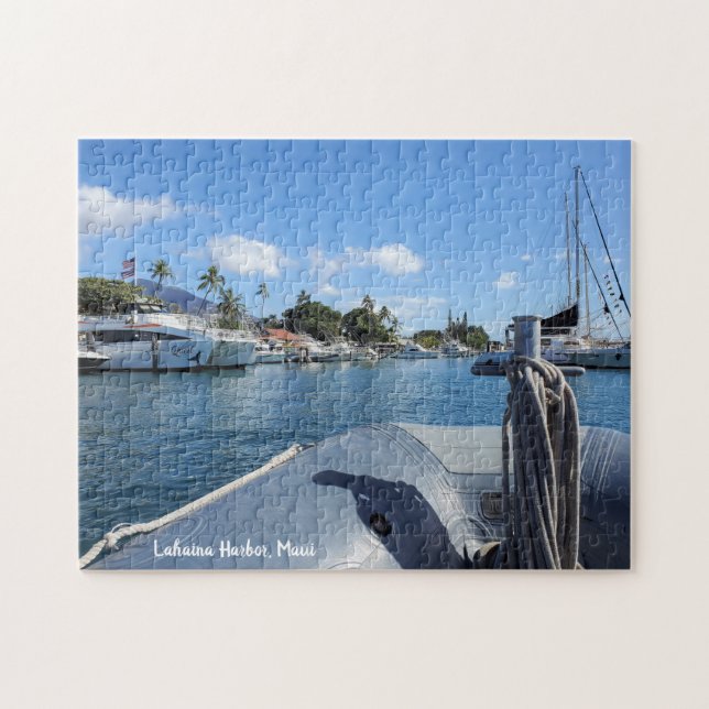 Lahaina Harbor Boats on Maui Jigsaw Puzzle (Horizontal)