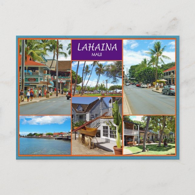Lahaina Maui Postcard (Front)