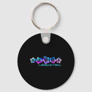 Lahaina Maui Tropical Flower Tee-vacation Beach Key Ring