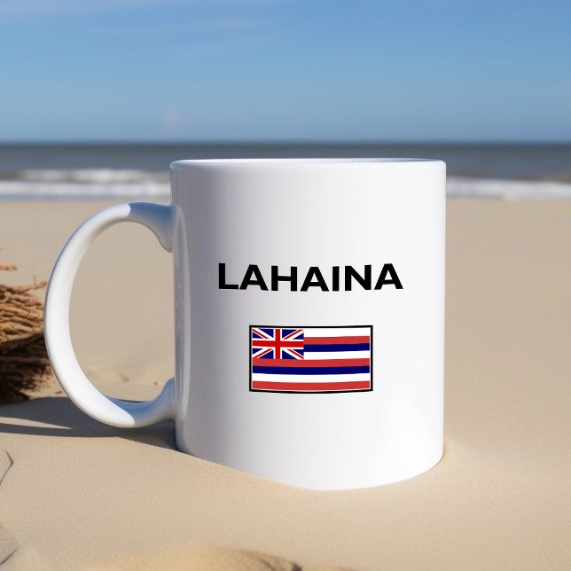 Lahaina USA Hawaiian Flag Light-Colour Coffee Mug (Creator Uploaded)