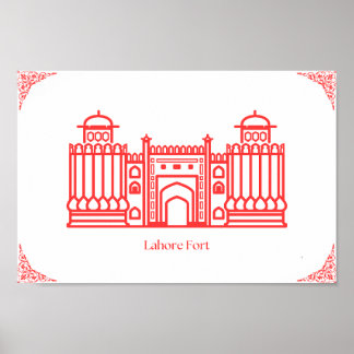Lahore Fort Pakistan Poster