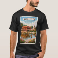 Lahore Pakistan Gardens Illustration Travel Art