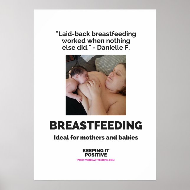 Laid Back Breastfeeding Poster (Front)