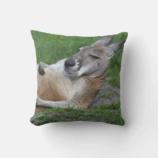 Laid-back Kangaroo Cushion (Front)