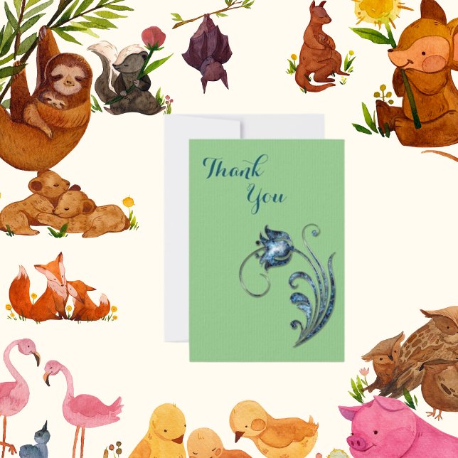 Laid Paper Thank You Card (Creator Uploaded)