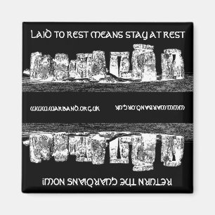 LAID TO REST MEANS STAY AT REST MAGNET