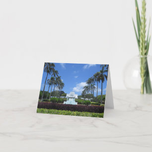 Laie Hawaii LDS Temple Card