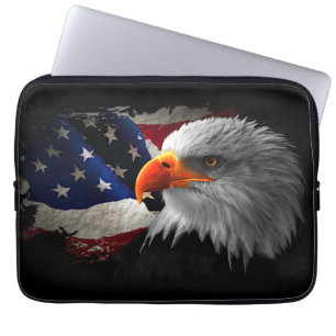 L'aigle américain laptop sleeve