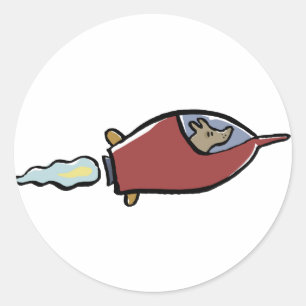 laika classic round sticker