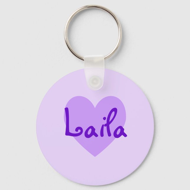 Laila in Purple Key Ring (Front)