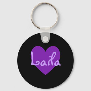 Laila in Purple Key Ring