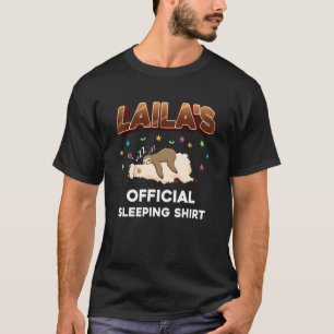 Laila Night Sleeping Sleep Napping Name T-Shirt