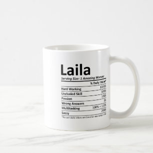 Laila Nutrition Personalised Name Funny Christmas Coffee Mug