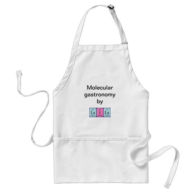 Laila periodic table name apron (Front)