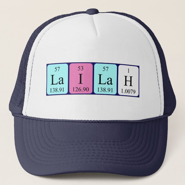 Lailah periodic table name hat (Front)