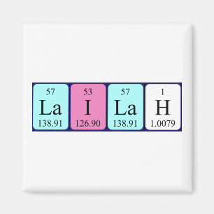 Lailah periodic table name magnet