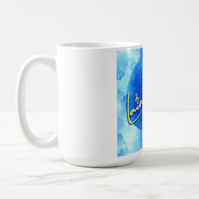Laine Bleu Logo Coffee Mug (Left)