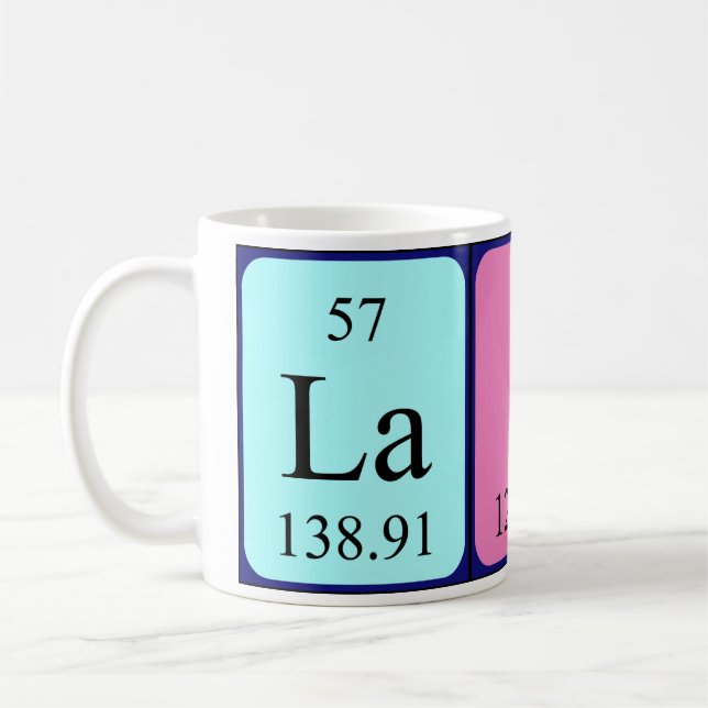 Laine periodic table name mug (Left)
