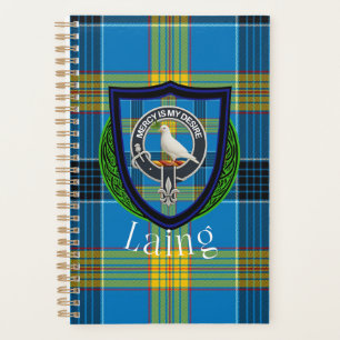 Laing Scottish Clan Tartan & Crest Planner