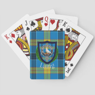 Laing Scottish Clan Tartan & Crest Playing Cards