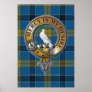 Laing Tartan & Badge Poster