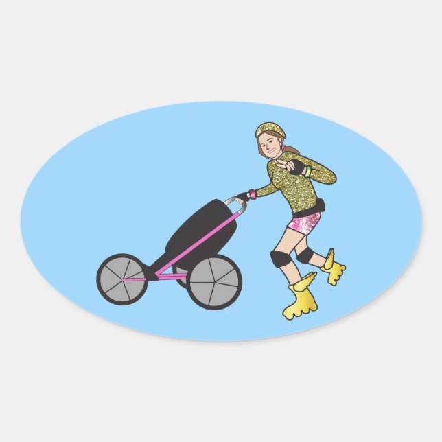Lainie Oval Stickers (Front)