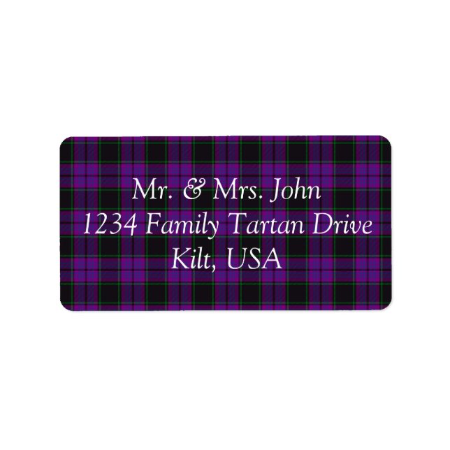 Laird Tartan Label (Front)
