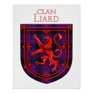 Laird Tartan Scottish Plaid Lion Rampant Poster