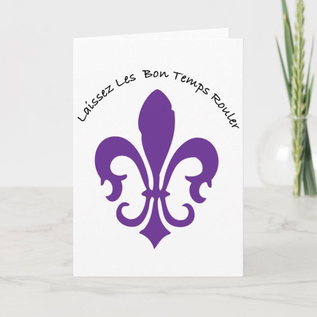 Laissez les bon temps rouler card (Front)