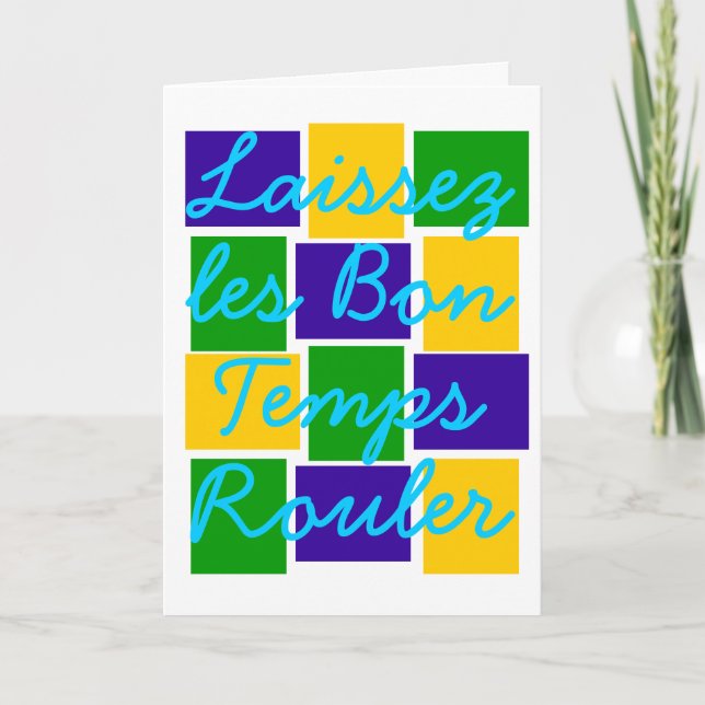 Laissez les Bon Temps Rouler Card (Front)