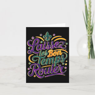 Laissez Les Bon Temps Rouler Funny Boho Coquette M Card
