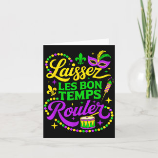Laissez Les Bon Temps Rouler Illustration Card