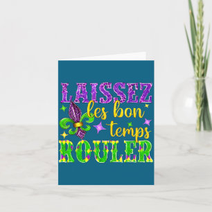 Laissez Les Bon Temps Rouler Illustration Card