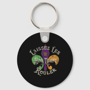 Laissez Les Bon Temps Rouler Mardi Gras 2022 Fleur Key Ring