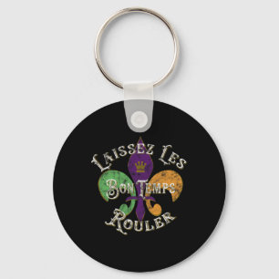 Laissez Les Bon Temps Rouler Mardi Gras 2025 Fleur Key Ring