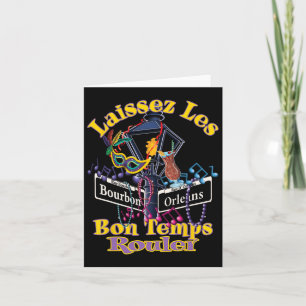 Laissez Les Bon Temps Rouler Mardi Gras 2025 Nola Card