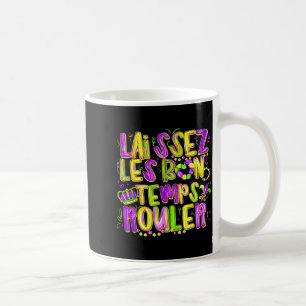 Laissez Les Bon Temps Rouler Mardi Gras Retro Men Coffee Mug