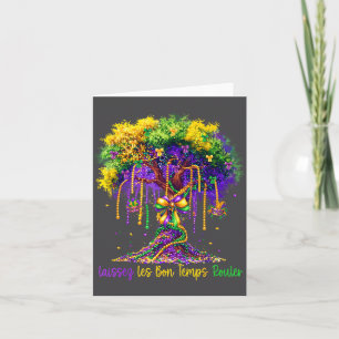 Laissez Les Bon Temps Rouler Mardi Gras Tree 2026 Card