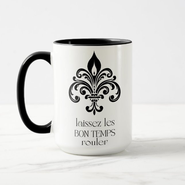 Laissez Les Bon Temps Rouler New Orleans Vibes Mug (Left)