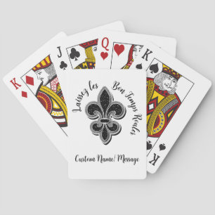 Laissez Mardi Gras Fleur De Lisa T-Shirt Playing Cards