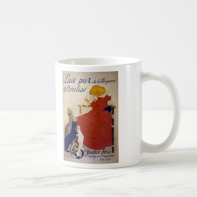 Lait pur stérilisé de la Vingeanne, Steinlen Coffee Mug (Right)