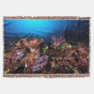 Laja Ampat Underwater Throw Blanket