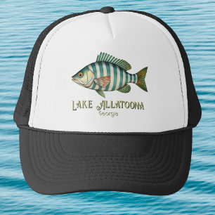 Lake Allatoona Georgia nautical fish Trucker Hat