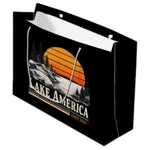 Lake America 2026 Vintage Large Gift Bag