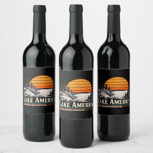 Lake America 2026 Vintage Wine Label